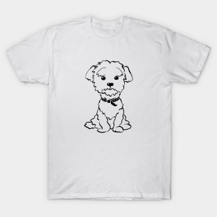 Sketch Funny dog maltese T-Shirt